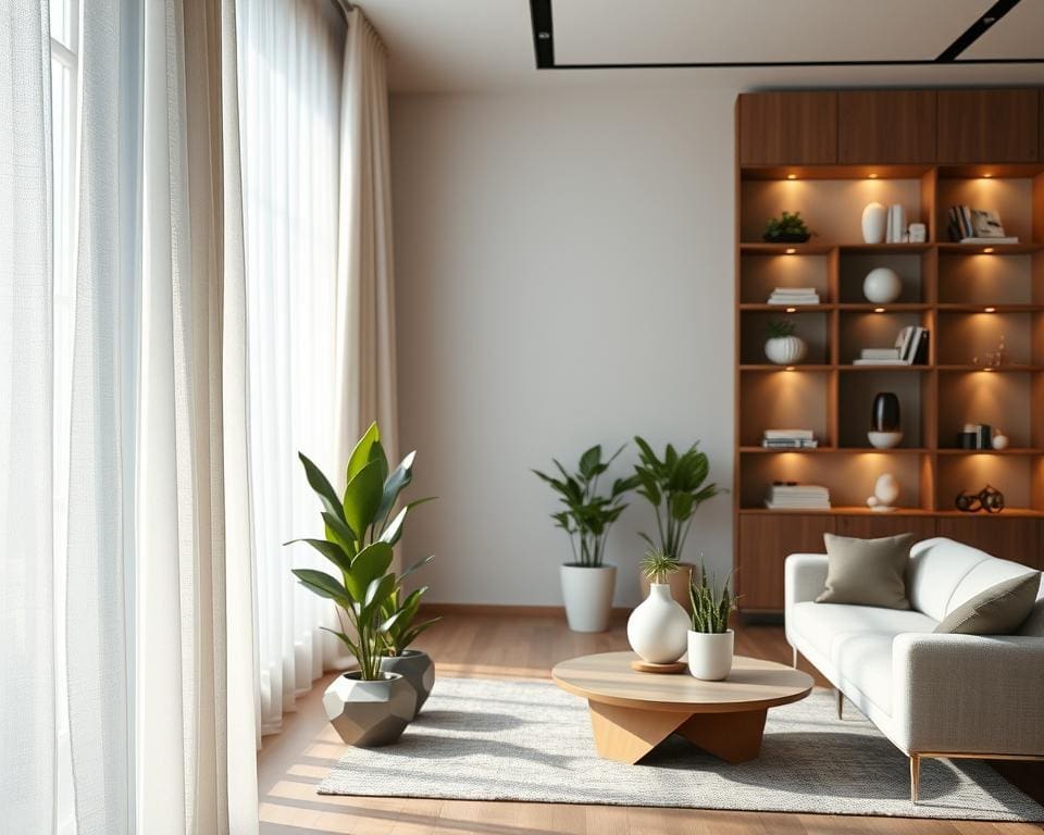 raamdecoratie strak interieur