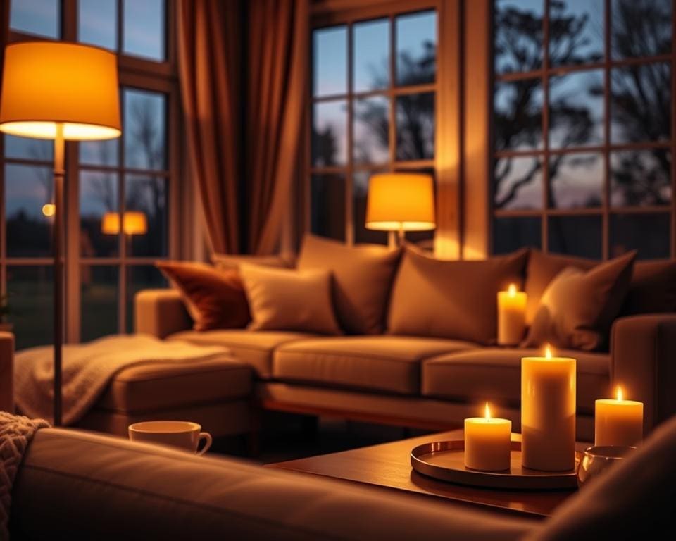 warme verlichting avond