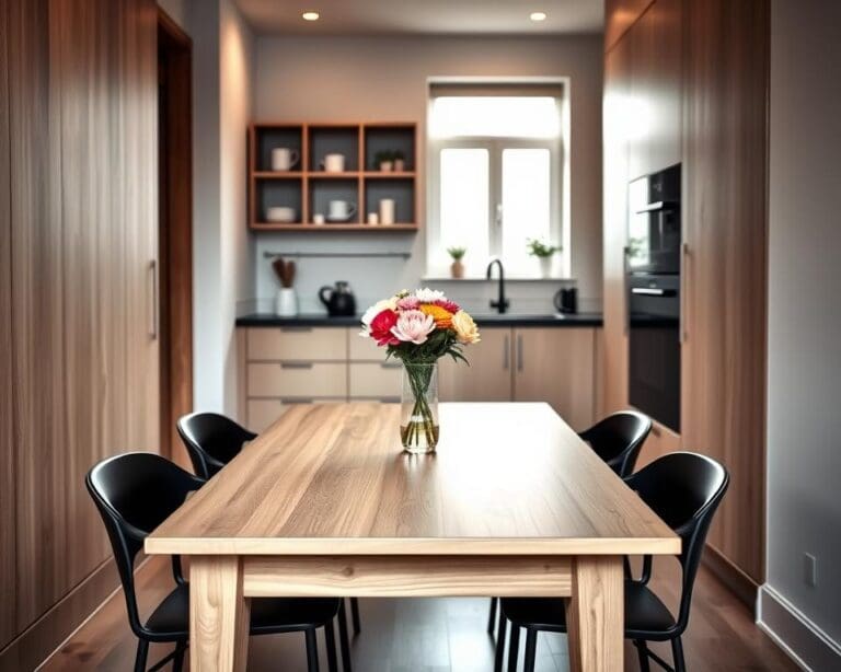 eettafel smalle woonkeuken