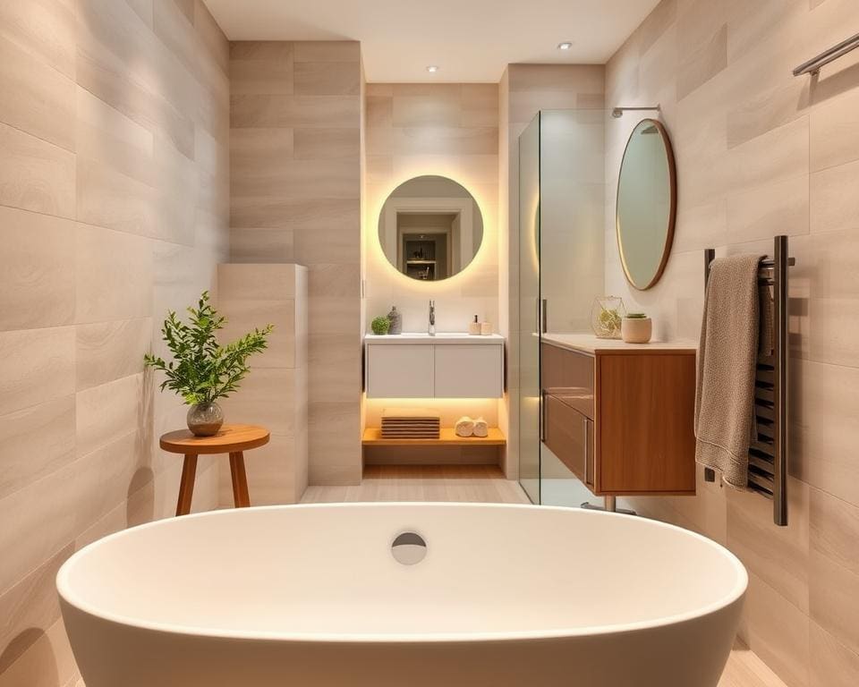 kleine badkamer vrijstaand bad