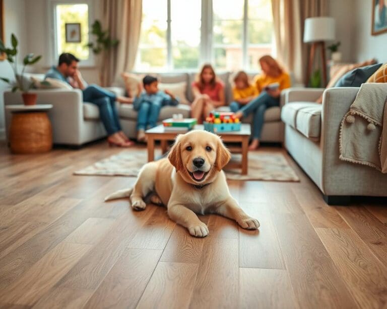 vloer gezin huisdieren
