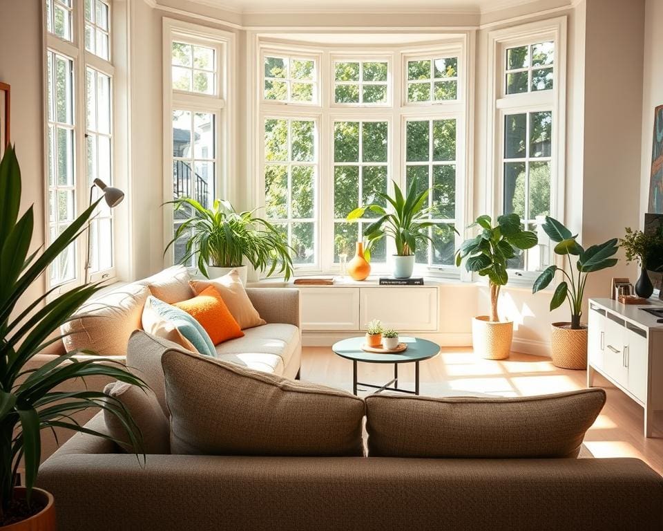 bank woonkamer erker